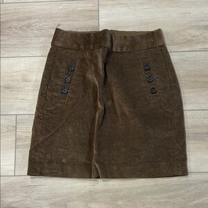 Banana Republic brown corduroy skirt size 0